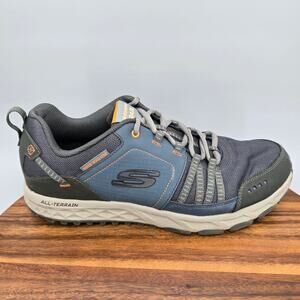 Skechers Shoes Men's 12 Navy Blue Water Repellent Trail Walking Hiking Sneakers